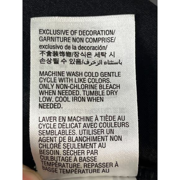 Maison Jules Textured Knit Shift Dress Black White Peter Pan Collar Small - Picture 10 of 12